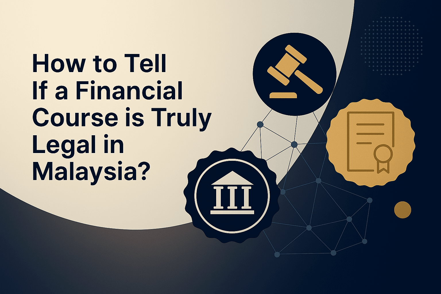 How to Tell If a Financial Course is Truly Legal in Malaysia?
